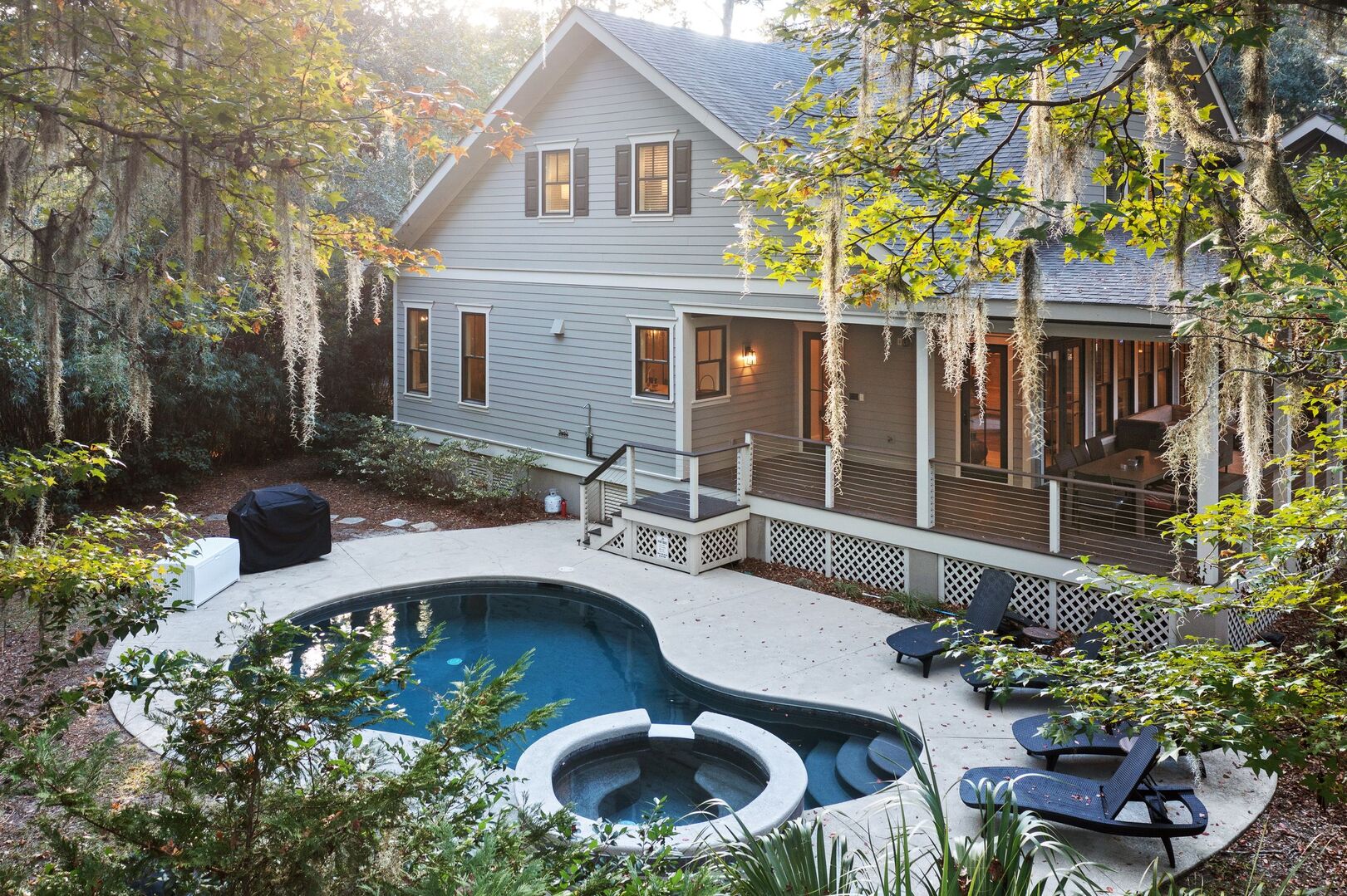 18 East Garrison Place backyard and pool 