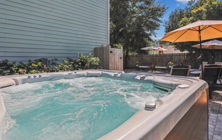 Hot tub at Hilton Head vacation rental